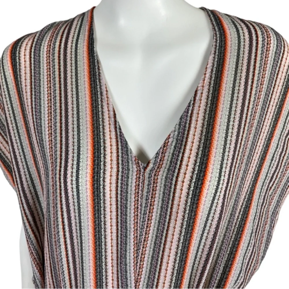 dRA Antropologie Boho Midi Pullover Multicolored Striped Sleeveless Dress Small - Picture 7 of 16